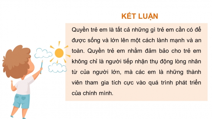 Giáo án điện tử Đạo đức 4 kết nối Bài 9: Quyền và bổn phận của trẻ em