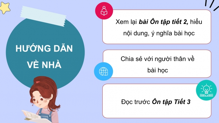 Giáo án điện tử Tiếng Việt 4 chân trời: Ôn tập giữa kì 1 - Tiết 2, 3