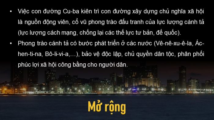 Giáo án điện tử Lịch sử 11 kết nối Bài 4: Sự phát triển của chủ nghĩa xã hội từ sau Chiến tranh thế giới thứ hai đến nay (Phần 2)