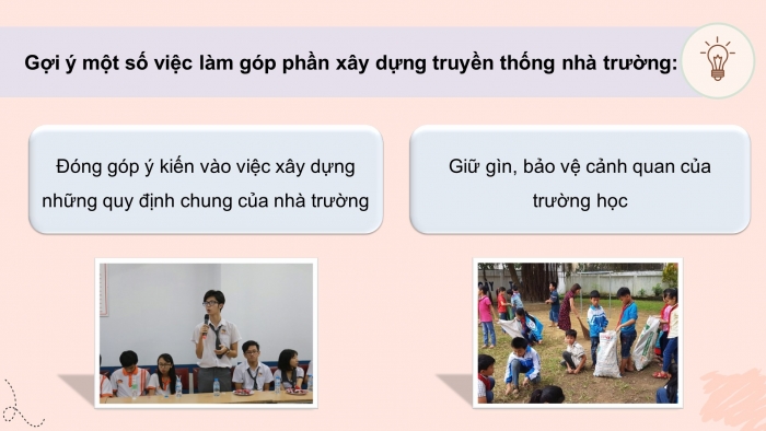 Giáo án điện tử HĐTN 8 cánh diều Chủ đề 1 - HĐGDTCĐ: Xây dựng truyền thống nhà trường