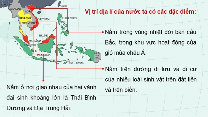 Giáo án điện tử Địa lí 8 cánh diều Bài 1: Vị trí địa lí và phạm vi lãnh thổ Việt Nam