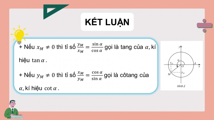 Giáo án điện tử Toán 11 chân trời Chương 1 Bài 2: Giá trị lượng giác của một góc lượng giác