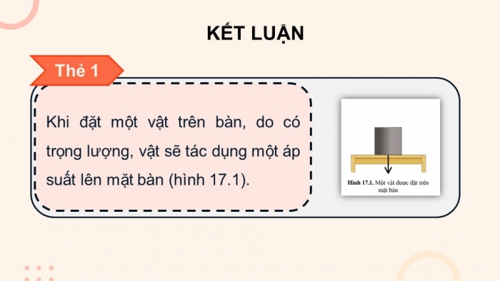 Giáo án điện tử KHTN 8 cánh diều Bài 17: Áp suất chất lỏng và chất khí