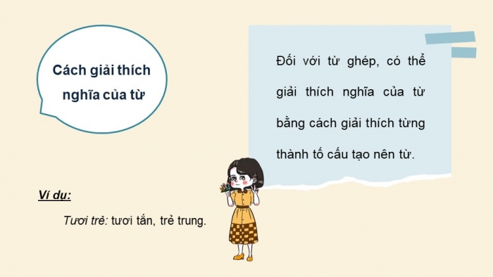 Giáo án điện tử Ngữ văn 11 chân trời Bài 2 TH tiếng Việt: Cách giải thích nghĩa của từ