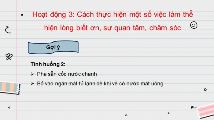 Giáo án điện tử chủ đề 7 tuần 24: Yêu thương gia đình, quý trọng phụ nữ