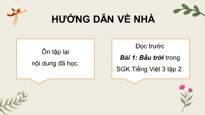 Giáo án điện tử tiếng việt 3 kết nối tiết 6, 7: Ôn tập cuối học kì 1