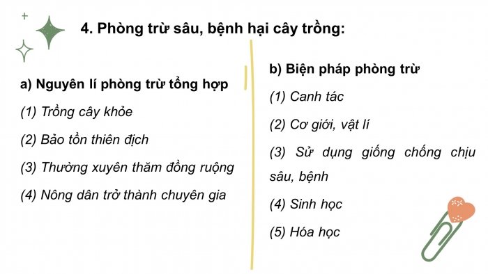 Giáo án điện tử công nghệ trồng trọt 10 cánh diều: Ôn tập chủ đề 5