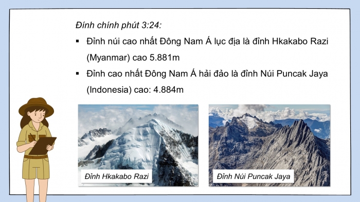 Giáo án điện tử Địa lí 11 kết nối Bài 11: Vị trí địa lí, điều kiện tự nhiên, dân cư và xã hội khu vực Đông Nam Á (P2)