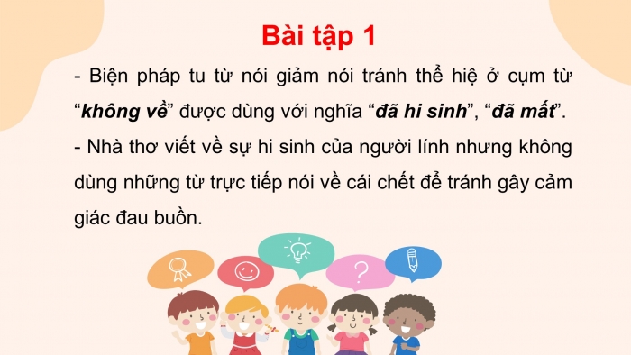 Giáo án điện tử tiết: Thực hành tiếng việt - Biện pháp tu từ