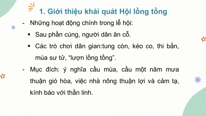 Giáo án điện tử tiết: Đọc - Hội lồng tồng