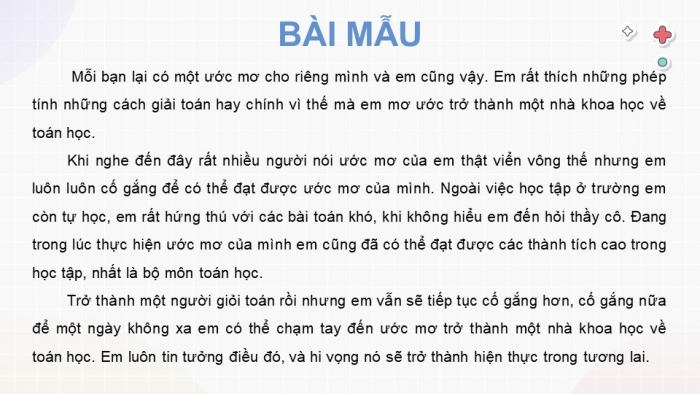 Giáo án điện tử Tiếng Việt 4 kết nối Bài 26 Nói và nghe Ước mơ của em