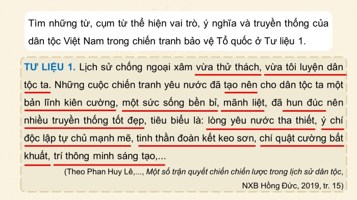 Giáo án điện tử Lịch sử 11 kết nối Bài 7: Chiến tranh bảo vệ Tổ quốc và chiến tranh giải phóng dân tộc trong lịch sử Việt Nam(Trước cách mạng tháng tám 1945 (P1)