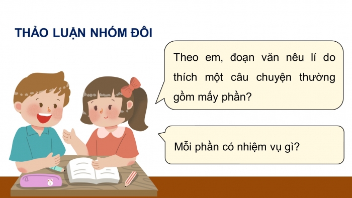 Giáo án điện tử Tiếng Việt 4 chân trời CĐ 4 Bài 6 Viết: Viết đoạn văn nêu lí do thích một câu chuyện