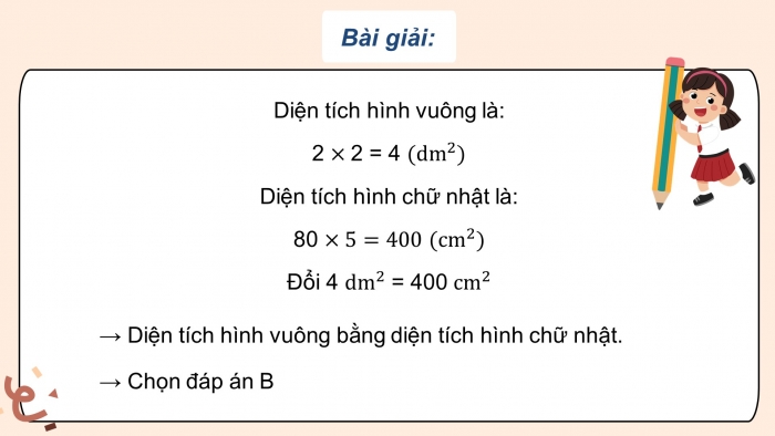 Giáo án điện tử Toán 4 kết nối Bài 18: Đề - xi mét vuông, mét vuông, mi - li - mét vuông