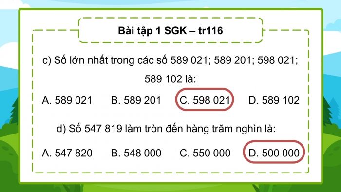 Giáo án điện tử Toán 4 cánh diều Bài 52. Ôn tập chung