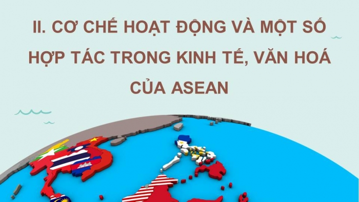 Giáo án điện tử Địa lí 11 cánh diều Bài 12: Hiệp hội các nước Đông Nam Á (ASEAN)