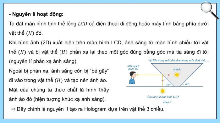 Giáo án điện tử Toán 8 cánh diều chủ đề 2: Thực hành tạo dựng hologram