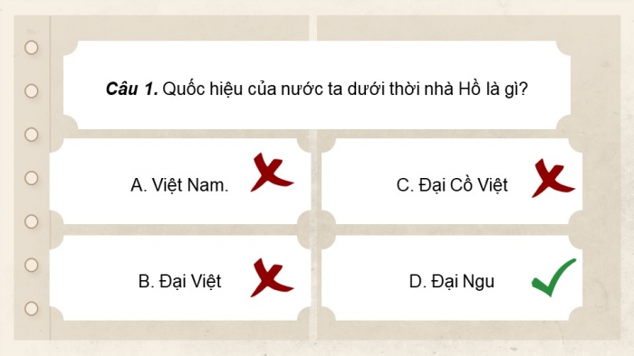 Giáo án điện tử Lịch sử 11 kết nối Bài 9: Cuộc cải cách của Hồ Qúy Ly và Triều Hồ (Phần 2)