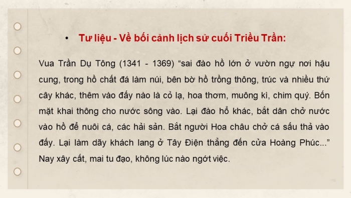 Giáo án điện tử Lịch sử 11 chân trời Bài 9: Cuộc cải cách của Hồ Quý Ly và Triều Hồ (Phần 1)