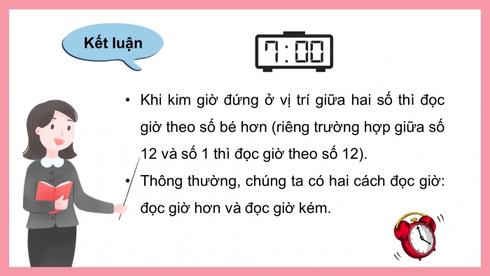 Giáo án điện tử bài 15: Xem đồng hồ