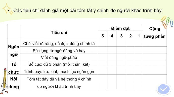 Giáo án điện tử ngữ văn 7 chân trời tiết: Nói và nghe: Tóm tắt ý chính do người khác trình bày