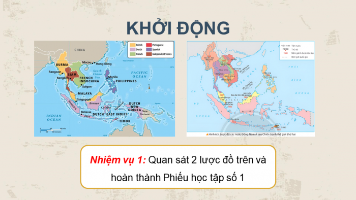 Giáo án điện tử Lịch sử 11 chân trời Bài 6: Hành trình đi đến độc lập dân tộc ở Đông Nam Á (P1)