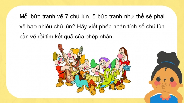 Giáo án điện tử toán 3 chân trời bài: Bảng nhân 7