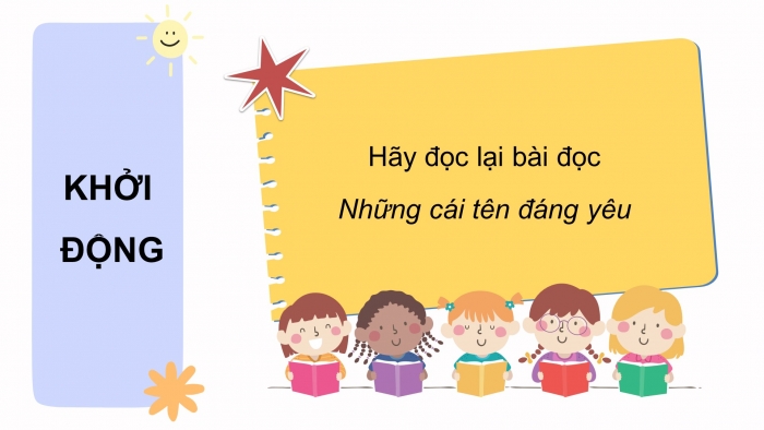 Giáo án điện tử tiếng việt 3 kết nối bài 4: Những cái tên đáng yêu. Tiết 3 – 4: Luyện từ và câu