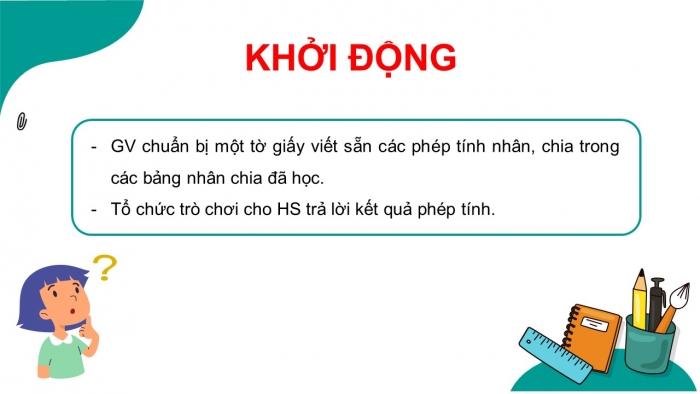 Giáo án điện tử toán 3 chân trời bài: Chia số có bốn chữ số với số có một chữ số