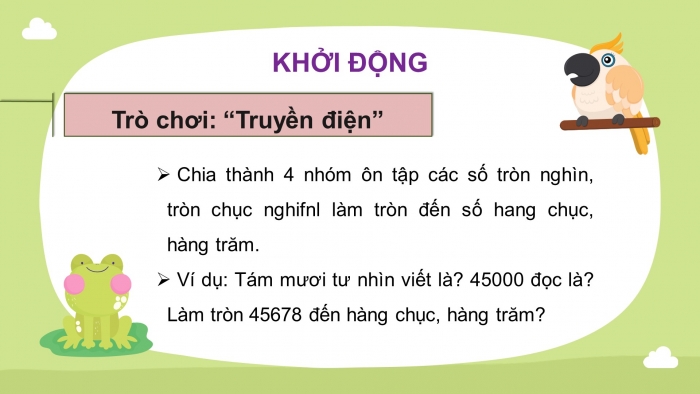 Giáo án điện tử toán 3 cánh diều bài: Làm tròn số đến hàng nghìn, hàng chục nghìn