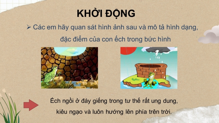 Giáo án điện tử ngữ văn 7 kết nối tiết: Văn bản 2: Ếch ngồi đáy giếng