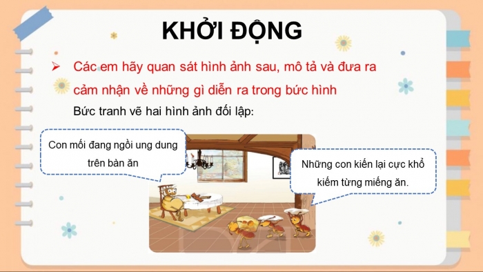 Giáo án điện tử ngữ văn 7 kết nối tiết: Văn bản 3: Con mối và con kiến