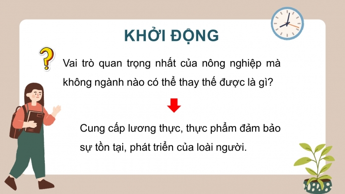 Giáo án điện tử địa lí 10 chân trời bài 27: Tổ chức lãnh thổ nông nghiệp, vấn đề phát triển nông nghiệp...