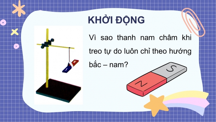 Giáo án điện tử KHTN 7 chân trời – Phần vật lí bài 20: Từ trường trái đất – sử dụng la bàn