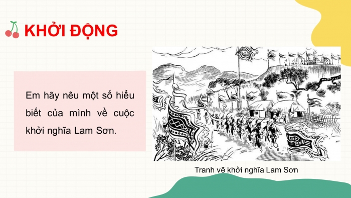 Giáo án điện tử lịch sử 7 chân trời bài 19: Khởi nghĩa Lam Sơn ( 1418 – 1427)