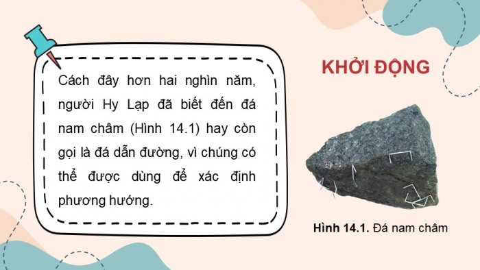 Giáo án điện tử KHTN 7 cánh diều – Phần vật lí bài 14: Nam châm