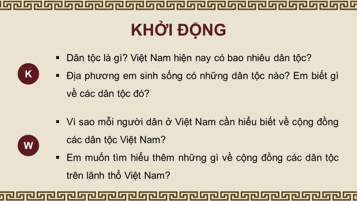 Giáo án điện tử lịch sử 10 chân trời bài 19: Các dân tộc trên đất nước Việt Nam