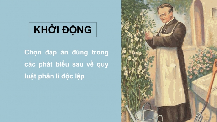 Giáo án điện tử sinh học 9 bài 7: Bài tập chương I