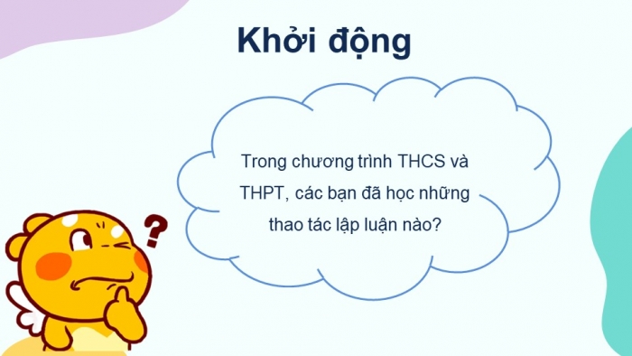 Giáo án điện tử Ngữ văn 12 bài: Luyện tập vận dụng kết hợp các thao tác lập luận