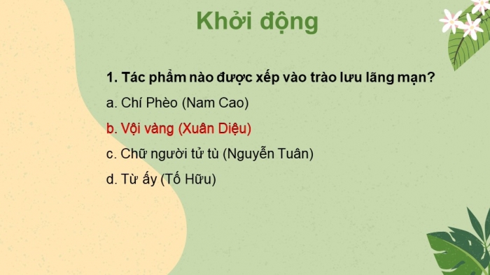 Giáo án điện tử Ngữ văn 12 bài: Quá trình văn học và phong cách văn học