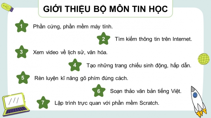 Giáo án điện tử Tin học 4 chân trời Bài 1: Phần cứng và phần mềm máy tính