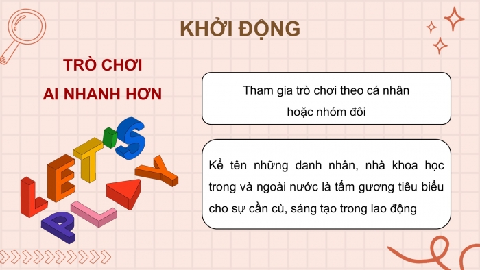 Giáo án điện tử Công dân 8 chân trời Bài 3: Lao động cần cù, sáng tạo