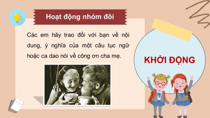 Giáo án điện tử Tiếng Việt 4 chân trời CĐ 2 Bài 2 Đọc: Ca dao về tình yêu thương