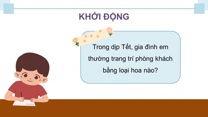 Giáo án điện tử Công nghệ 4 cánh diều Bài 2: Một số loại hoa phổ biến