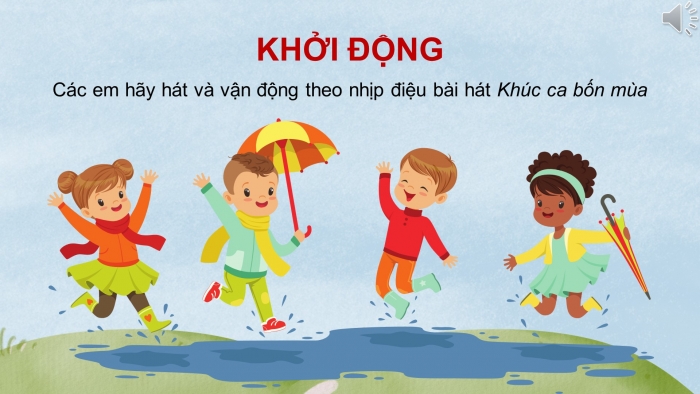 Giáo án điện tử Âm nhạc 8 cánh diều Bài 2 Tiết 2: Thể hiện tiết tấu; ứng dụng đệm cho bài hát Khúc ca bốn mùa; Ôn tập Bài hoà tấu số 1; Trải nghiệm và khám phá: Vỗ tay theo 3 mẫu tiết tấu nhịp 3/8