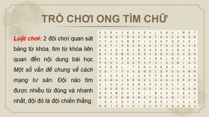 Giáo án điện tử Lịch sử 11 chân trời Bài 1: Một số vấn đề chung về cách mạng tư sản (P1)