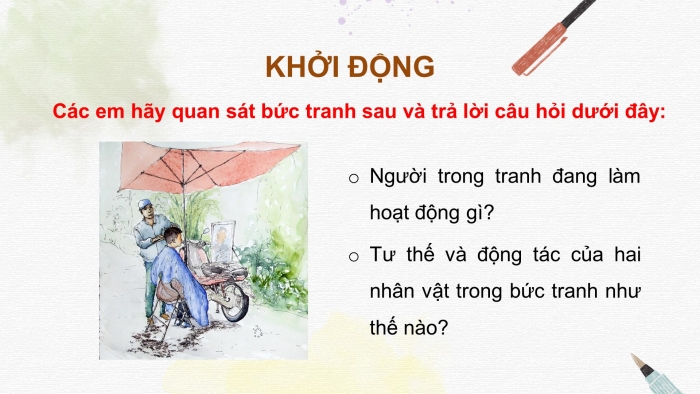 Giáo án điện tử Mĩ thuật 8 chân trời (bản 2) Bài 3: Vẽ dáng người