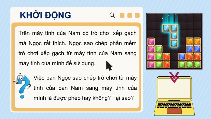 Giáo án điện tử Tin học 4 chân trời Bài 6: Sử dụng phần mềm khi được phép