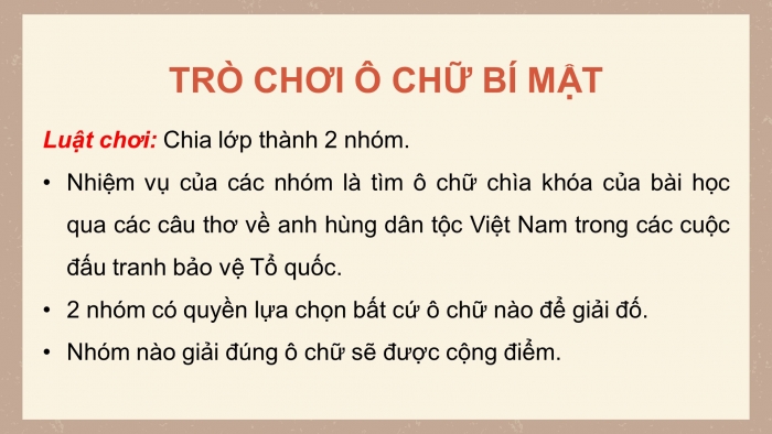 Giáo án điện tử Lịch sử 11 chân trời Bài 7: Chiến tranh bảo vệ Tổ quốc trong lịch sử Việt Nam (trước năm 1945) (P1)