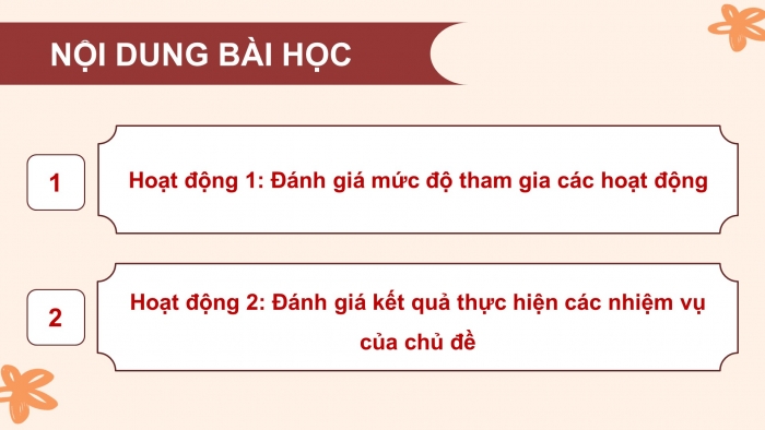 Giáo án điện tử HĐTN 8 cánh diều Chủ đề 5 - HĐGDTCĐ: Đánh giá cuối chủ đề